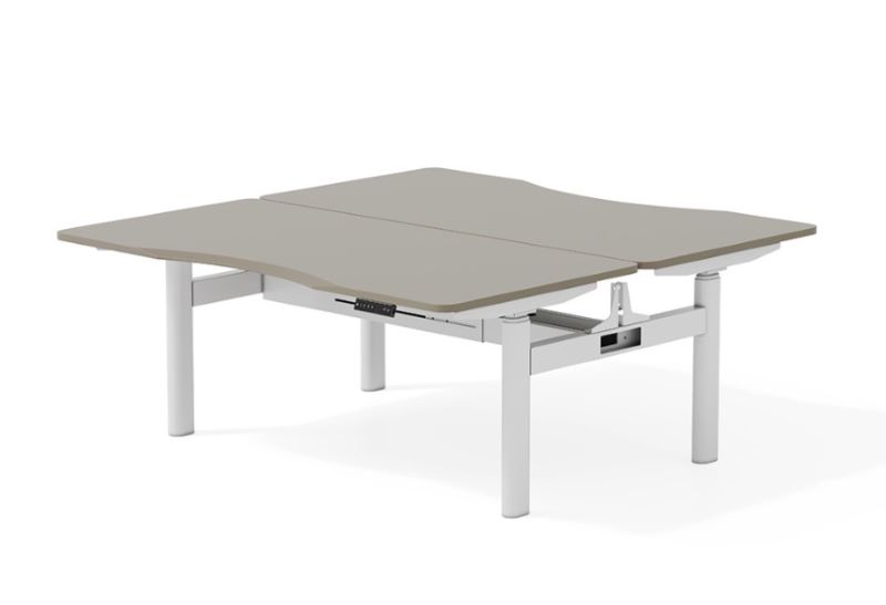 Biurko Bench beżowy biały Shirakami