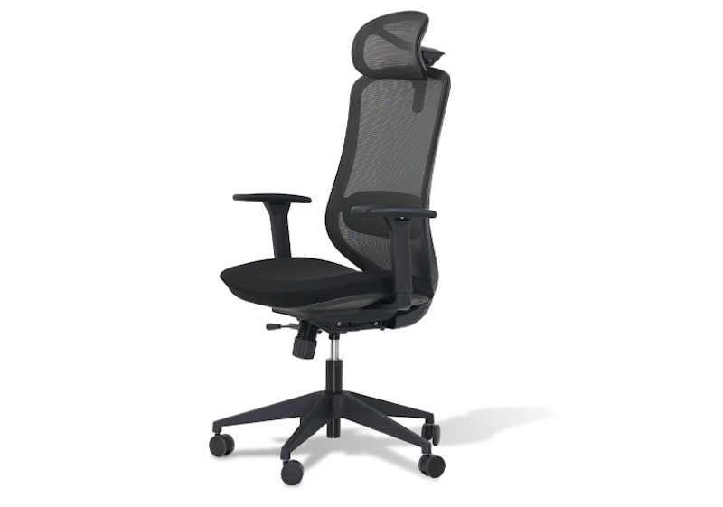 Fotel biurowy ergonomiczny czarny Sugi