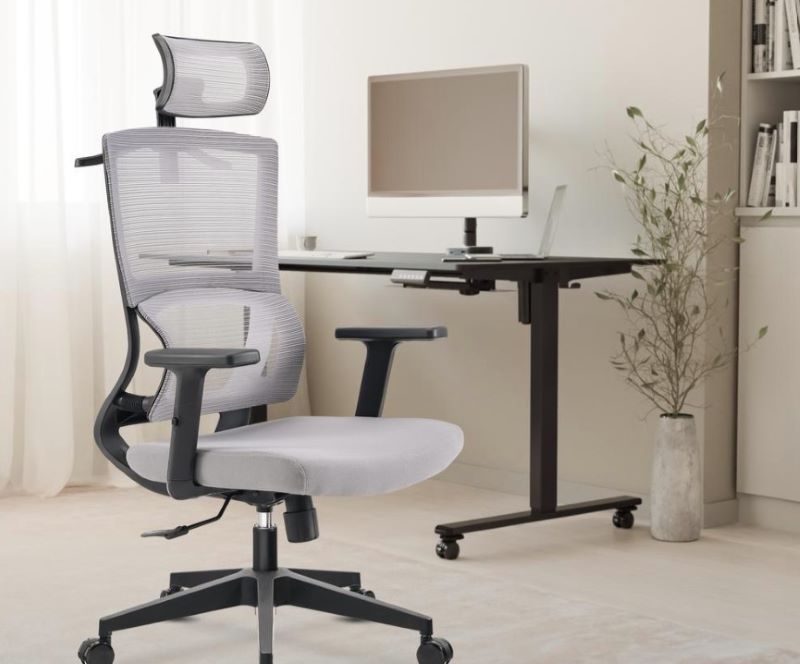 Fotel ergonomiczny szary