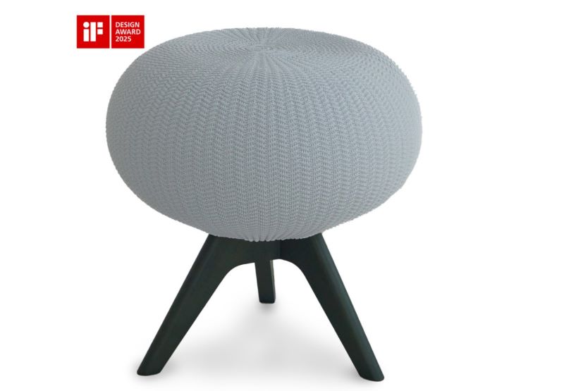  Pufa ergonomiczna szary ciemny zielony 