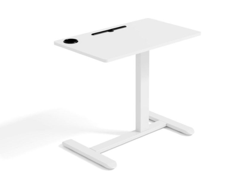 Stolik regulowany biały