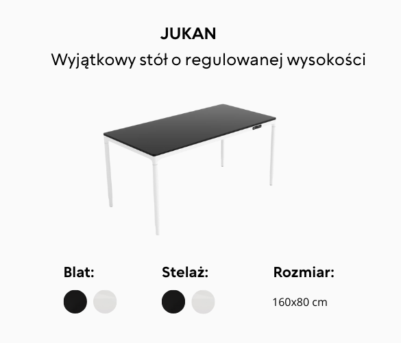 Stół elektrycznie regulowany JUKAN