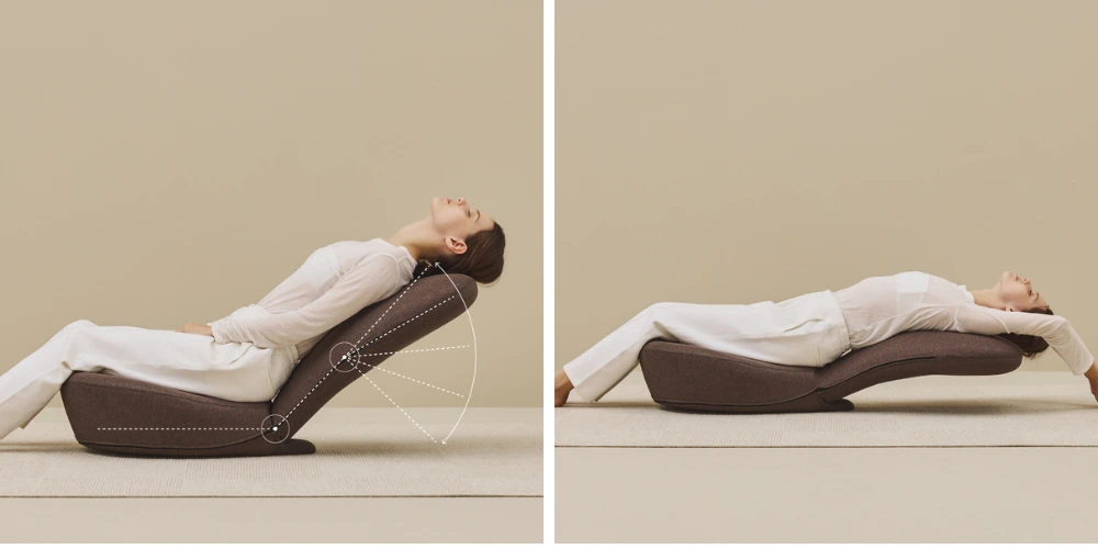 Siedzisko ergonomiczne STRETCH CHAIR MAXI brown lezy