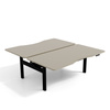 Biurko bench beżowy/czarny SHIRAKAMI, 120x60 cm