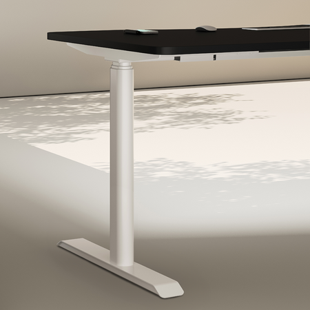 Biurko elektryczne czarny/biały HIRA, 120x60 cm