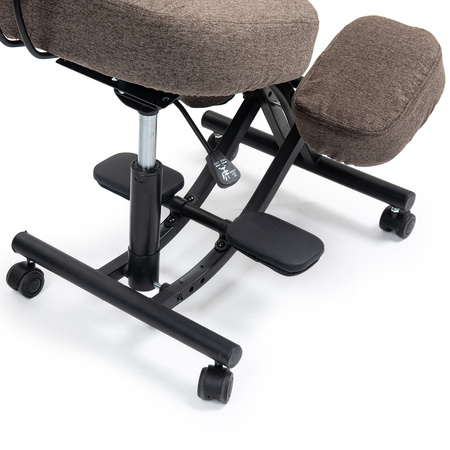 Klękosiad tkanina brąz HOZERU