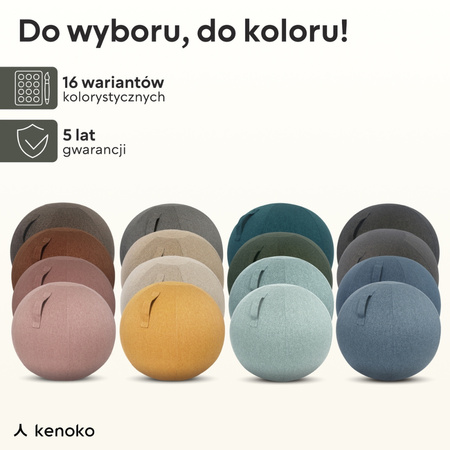 Piłka do siedzenia 55 cm miętowy NAMI