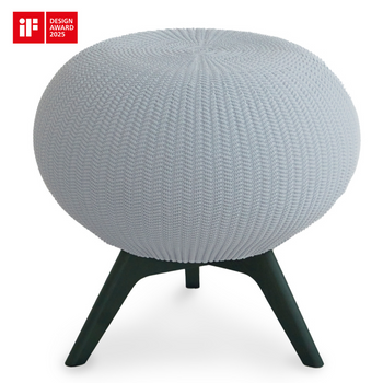 Pufa ergonomiczna szary/ciemny zielony PUFFBO L