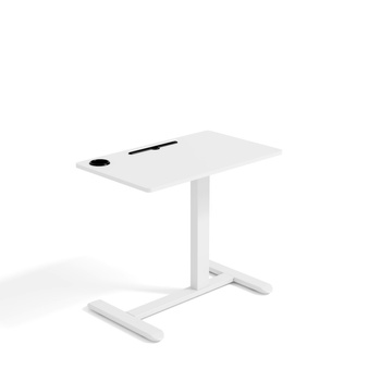 Stolik regulowany biały SORA
