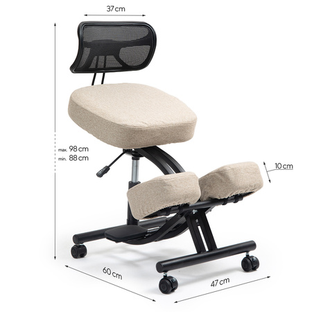 Klękosiad tkanina macchiato HOZERU