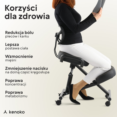 Klękosiad lniany niebieski HOZERU