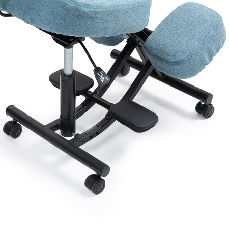 Klękosiad ekoskóra niebieski HOZERU