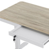 Biurko elektryczne białe SENSE O'DESQUE drewniane LARGE WIĄZ 160x80 cm