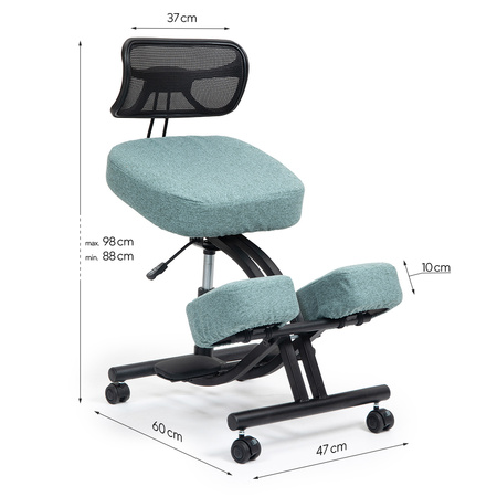 Klękosiad tkanina szałwiowy HOZERU