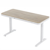 Biurko elektryczne białe SENSE O'DESQUE drewniane LARGE WIĄZ 160x80 cm