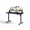 Biurko elektryczne czarny IBUKI, 120x60 cm