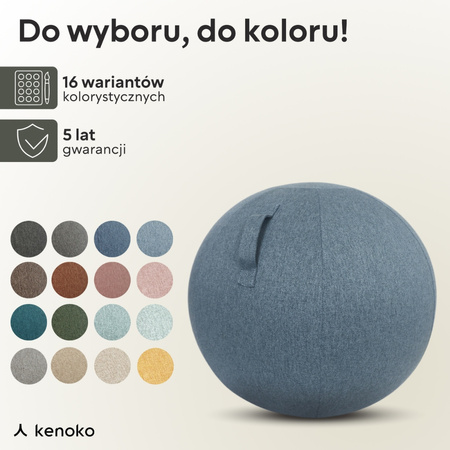 Piłka do siedzenia 55 cm miętowy NAMI