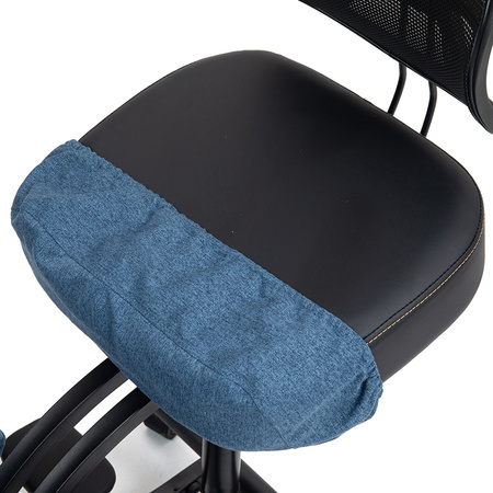 Klękosiad ekoskóra ciemny niebieski HOZERU