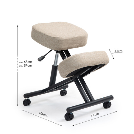 Klękosiad tkanina macchiato HIRAGI