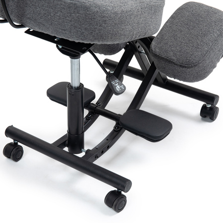 Klękosiad tkanina ciemny szary HOZERU