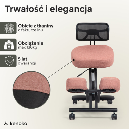 Klękosiad lniany niebieski HOZERU