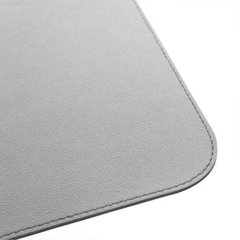 Szara podkładka jednostronna z ekoskóry 30x25 cm