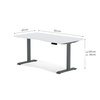 Biurko elektryczne biały/szary HIRA, 120x60 cm