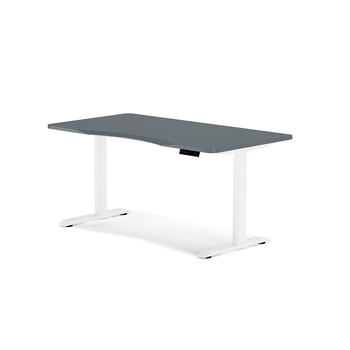 Biurko elektryczne oliwkowy/biały HIRA, 120x60 cm