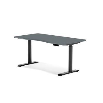 Biurko elektryczne oliwkowy/czarny HIRA, 140x70 cm