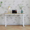 Biurko elektryczne białe z regulowanym blatem SENSE O'DESQUE SLIM wiąz 114,5x58,8 cm + maskownica na kable niebieska GRATIS