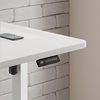 Biurko elektryczne biały IBUKI, 160x80 cm