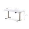 Biurko elektryczne biały/beżowy HIRA, 120x60 cm