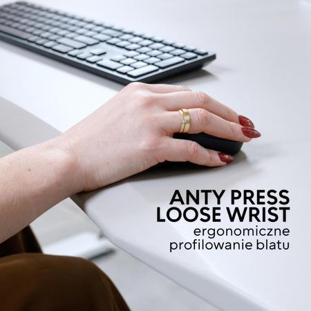 Biurko elektryczne czarny HIRA, 120x60 cm