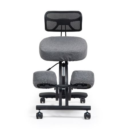 Klękosiad tkanina ciemny szary HOZERU