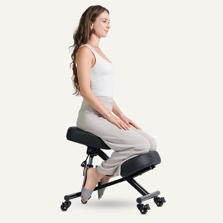 Klękosiad tkanina ciemny niebieski HIRAGI