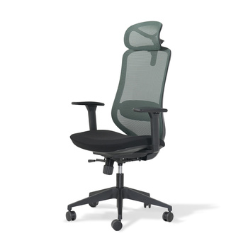 Fotel biurowy ergonomiczny SUGI butelkowa zieleń/czarny