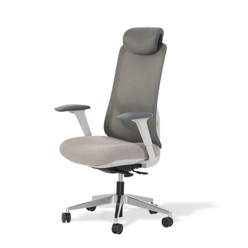 Fotel biurowy ergonomiczny szary/coffe TAKE