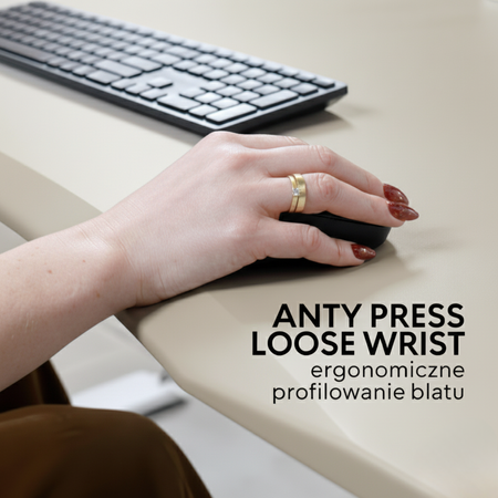 Biurko elektryczne HIRA beżowy/biały, 160x80 cm