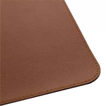 Brązowa podkładka jednostronna z ekoskóry 80x30 cm