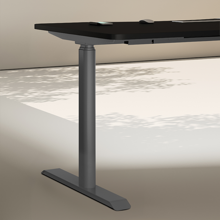 Biurko elektryczne czarny/szary HIRA, 120x60 cm