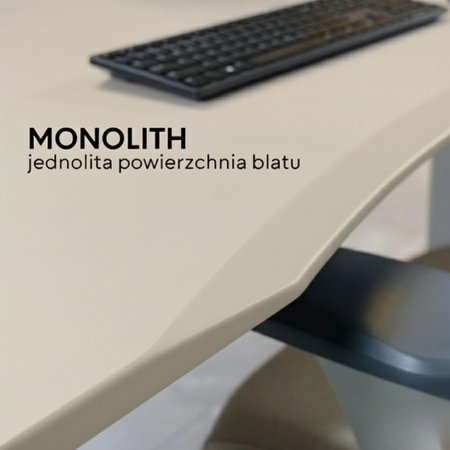 Biurko elektryczne beżowy/czarny HIRA, 160x80 cm