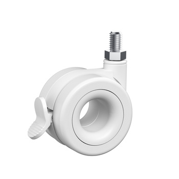 Kółka do biurka białe zestaw 5szt.