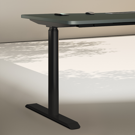 Biurko elektryczne oliwkowy/czarny HIRA, 120x60 cm