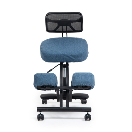 Klękosiad ekoskóra ciemny niebieski HOZERU