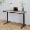 Biurko elektryczne czarne z regulowanym blatem SENSE O'DESQUE SLIM wiąz 114,5x58,8 cm + maskownica na kable niebieska GRATIS