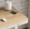 Biurko elektryczne białe SENSE O'DESQUE drewniane LARGE WIĄZ 160x80 cm
