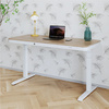 Biurko elektryczne białe SENSE O'DESQUE drewniane LARGE WIĄZ 160x80 cm