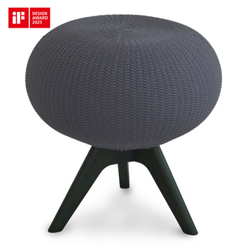 Pufa ergonomiczna ciemny szary/ciemny zielony PUFFBO S