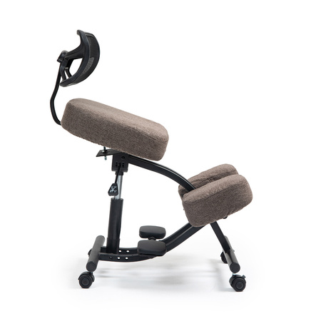 Klękosiad tkanina brąz HOZERU