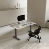 Biurko elektryczne beżowy/szary HIRA, 120x60 cm